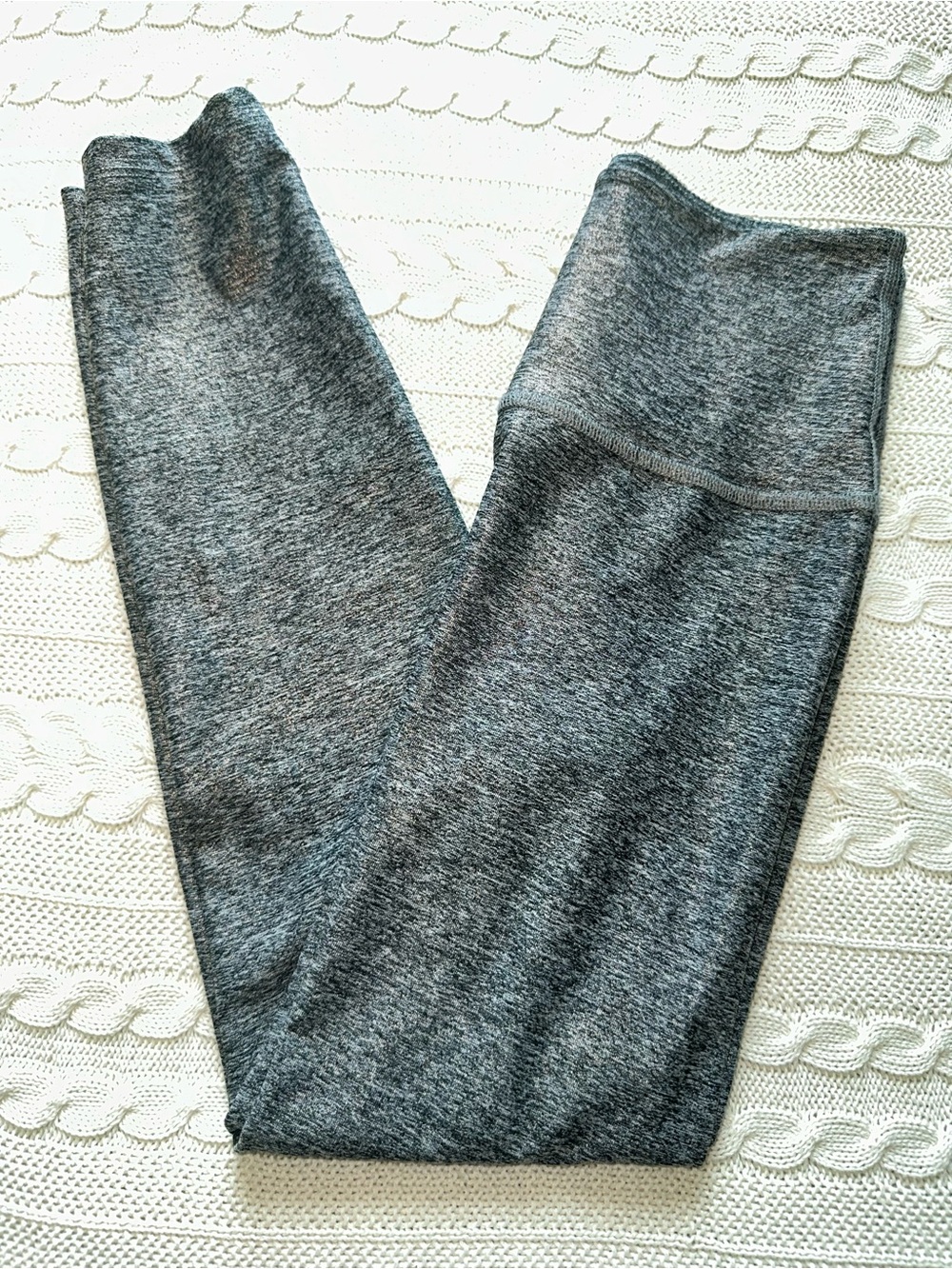 Beyond Yoga Grey Shimmer Leggings 24” Inseam Size Small